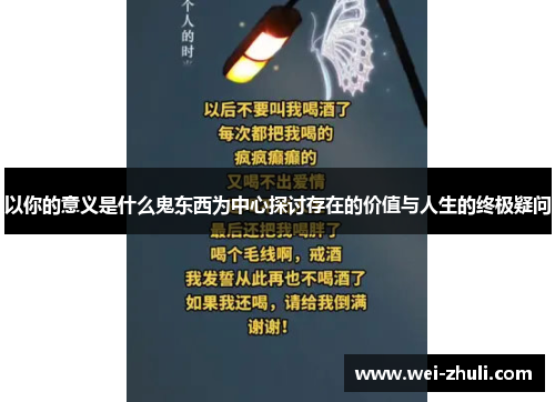 以你的意义是什么鬼东西为中心探讨存在的价值与人生的终极疑问
